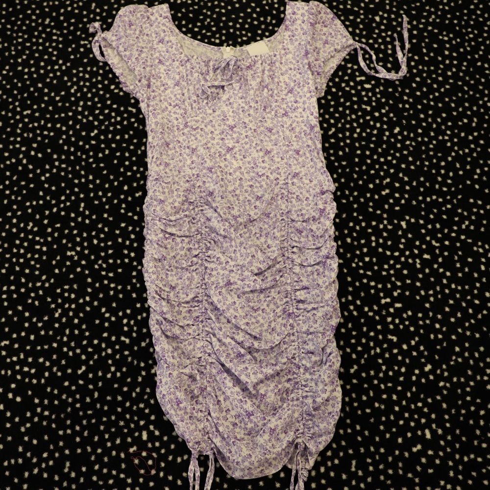 Purple rouged dress